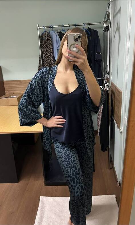 Комплект жіночий халат+майка+штани шовк Армані 142004